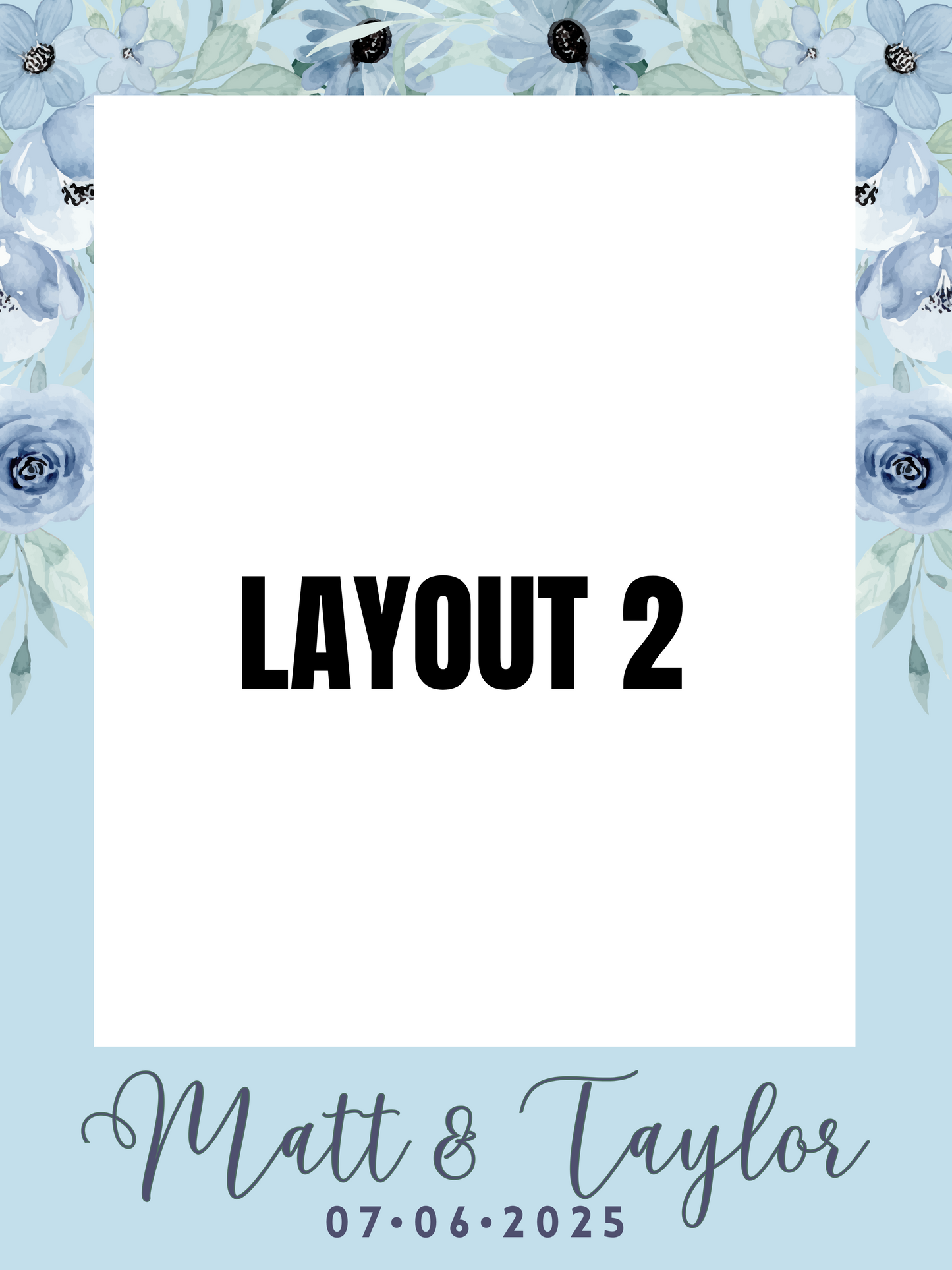 Coroplast event Polaroid frames