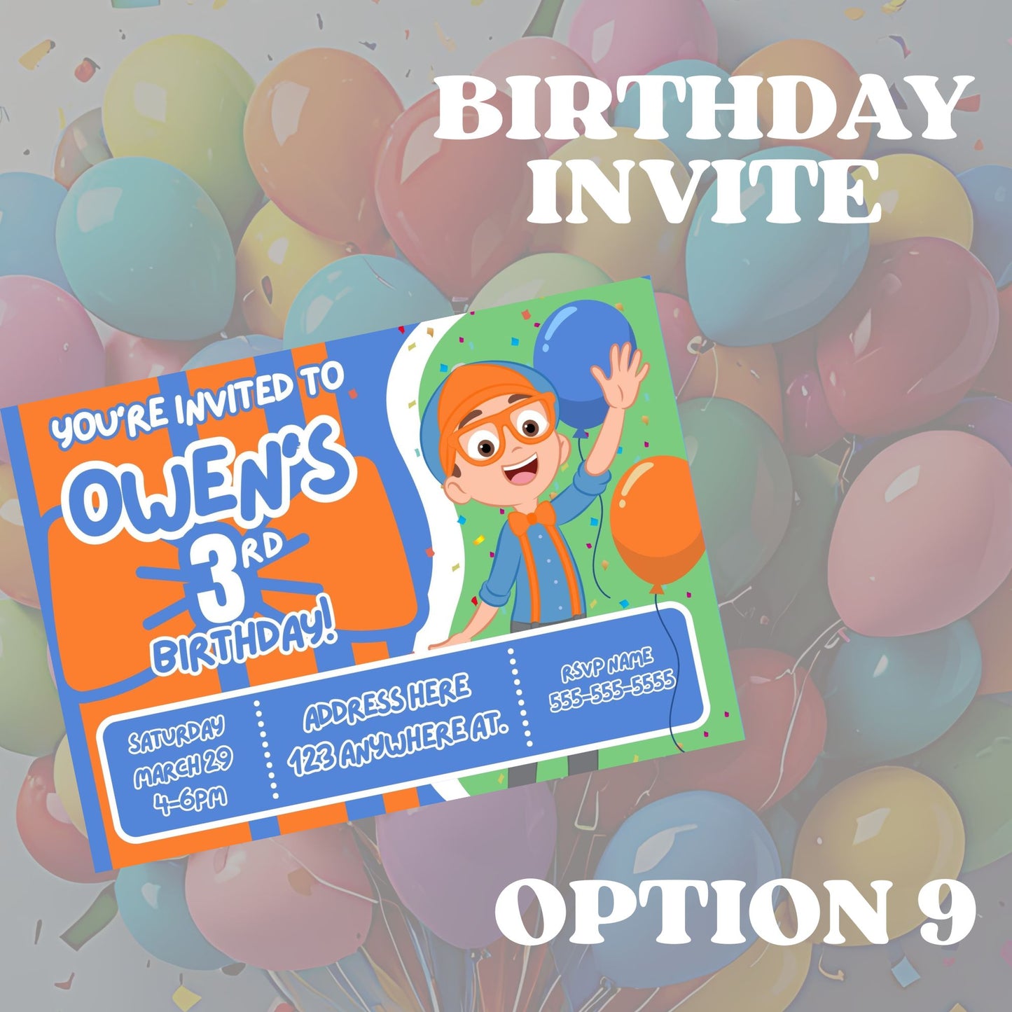 Invitations (Birthday)