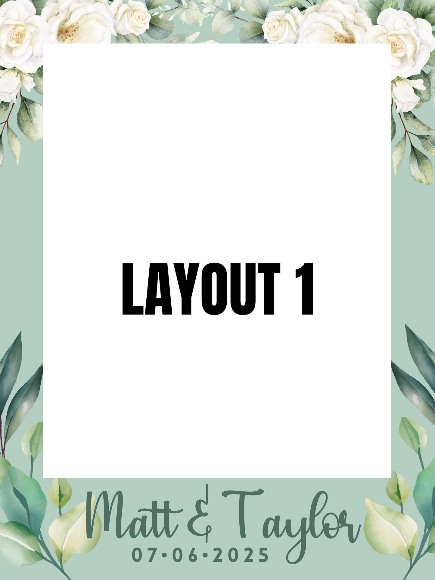 Coroplast event Polaroid frames
