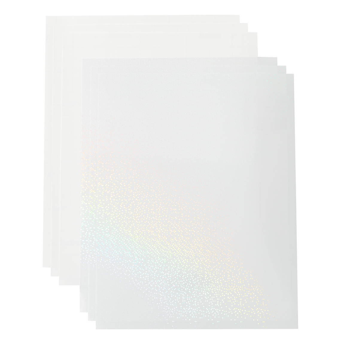 Printable Waterproof Holographic Sticker Set - Letter (5 ct)