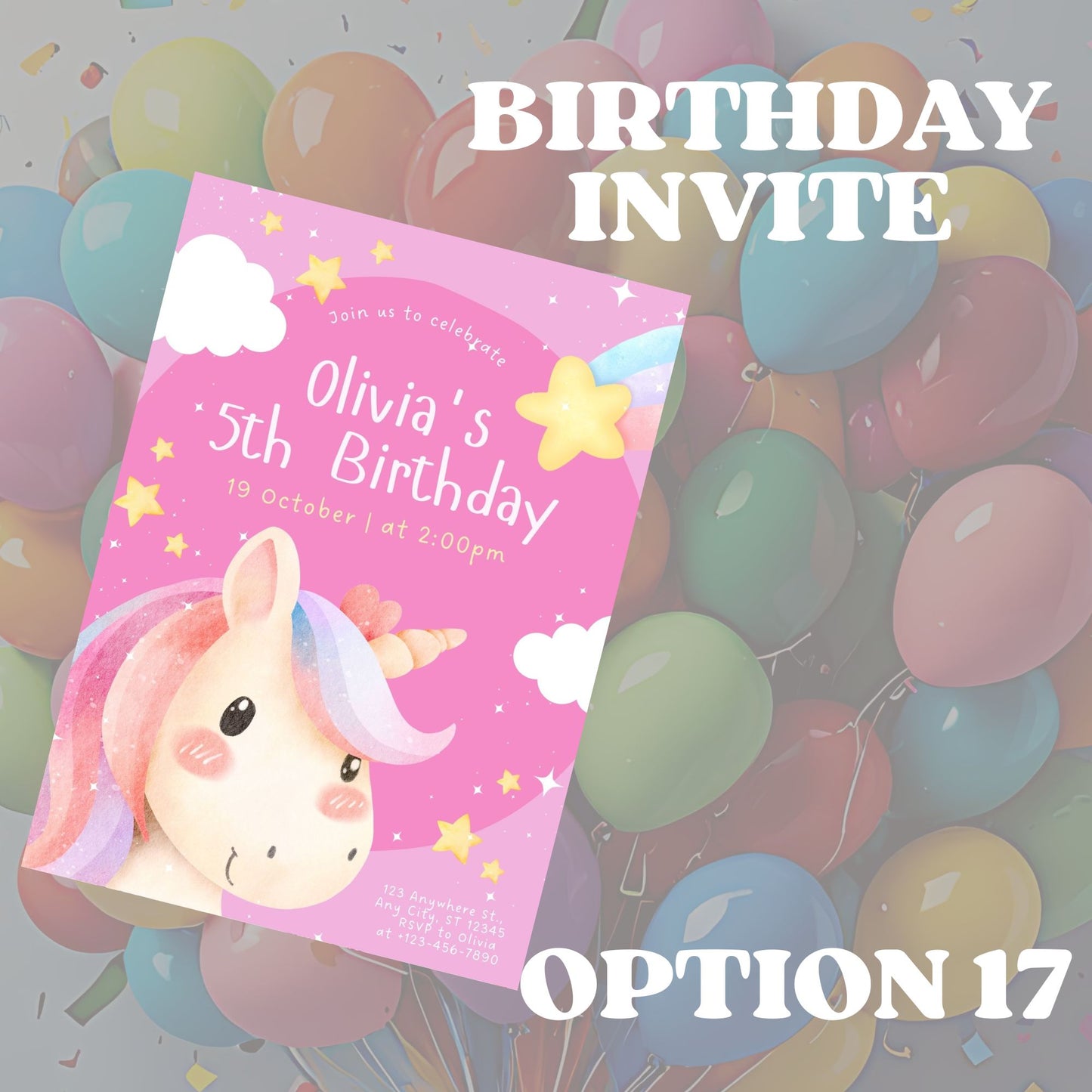 Invitations (Birthday)