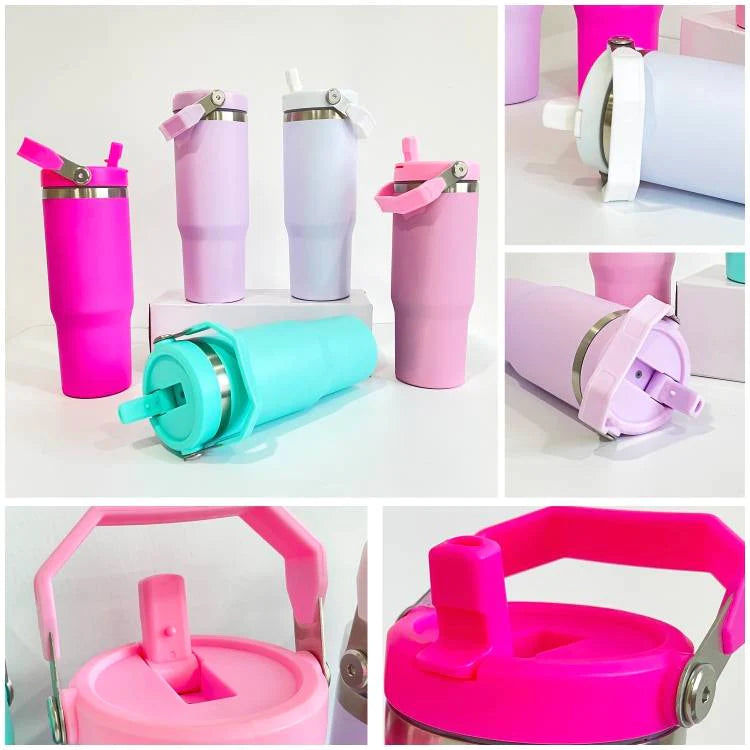 PREORDER 30oz Flip Straw Tumbler W Handle