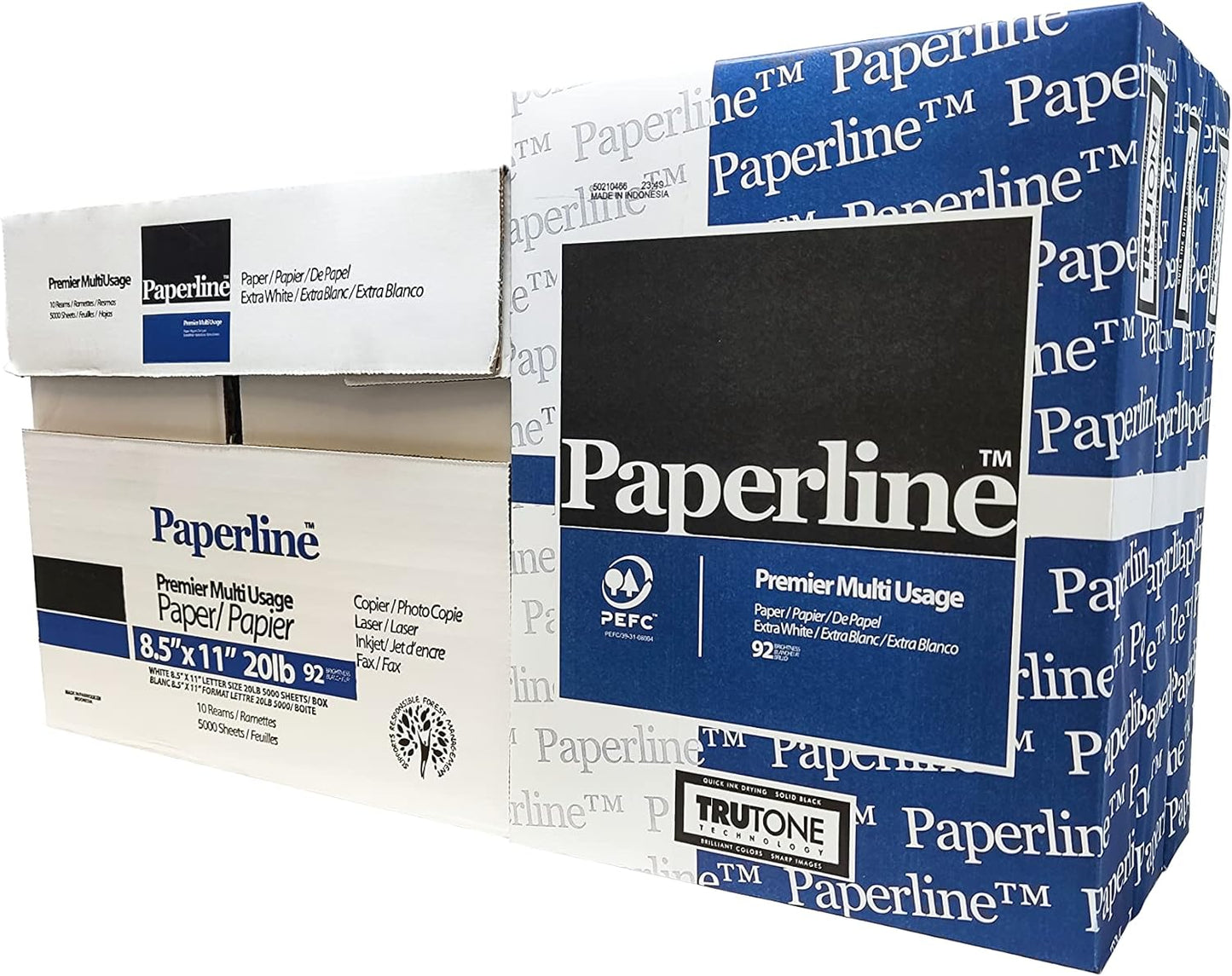 8 1/2" x 11" Bright White 20lb Copy Paper Letter Size CASE