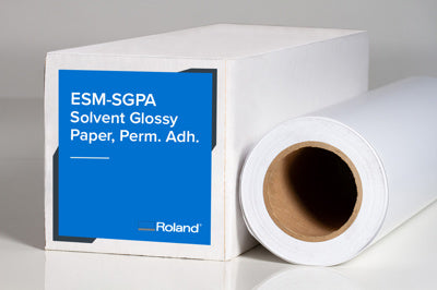 Solvent Glossy Paper w/ Adhesive, 54in x 100ft
