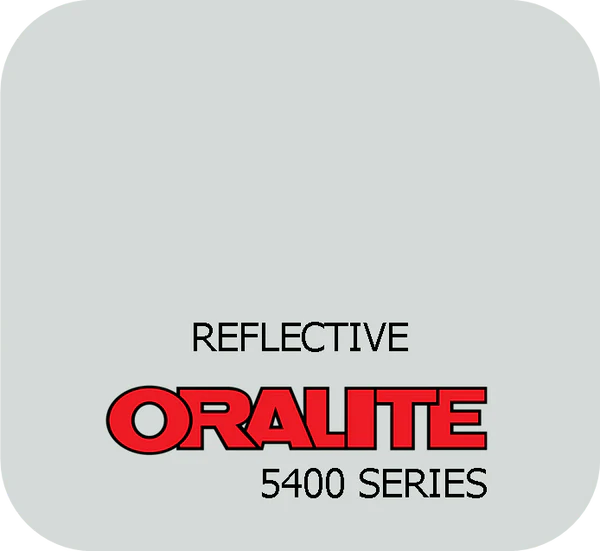 ORALITE® 5400 Commercial Grade Reflective White Adhesive Vinyl 20" x 50ft roll