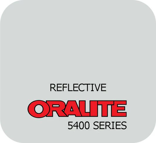 ORALITE® 5400 Commercial Grade Reflective White Adhesive Vinyl 20" x 50ft roll