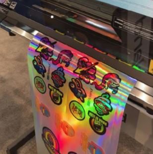 Holographic Prism Film w/ Adhesive, 15in x 75ft