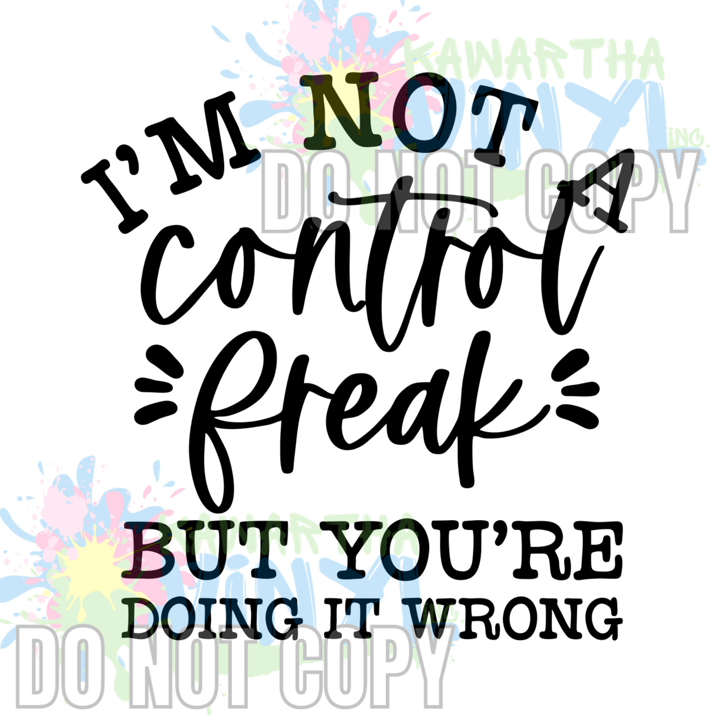 Doing it wrong BW Sublimation Print