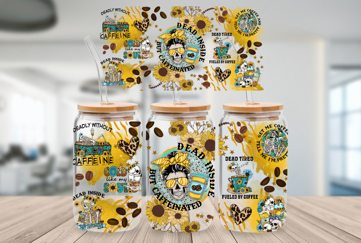 Dead Inside but Caffeinated 16oz Digital File