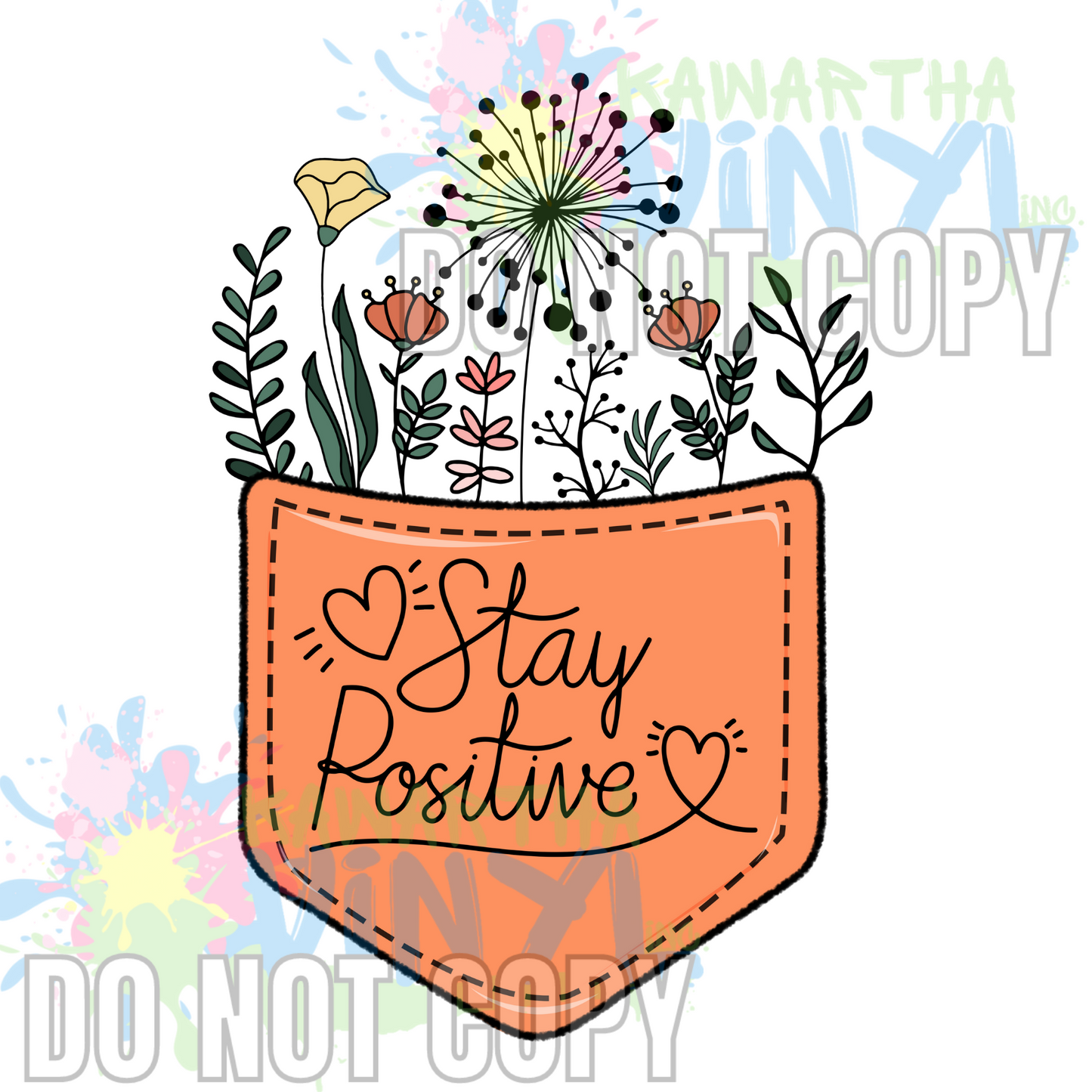 Positive Pocket Sublimation Print