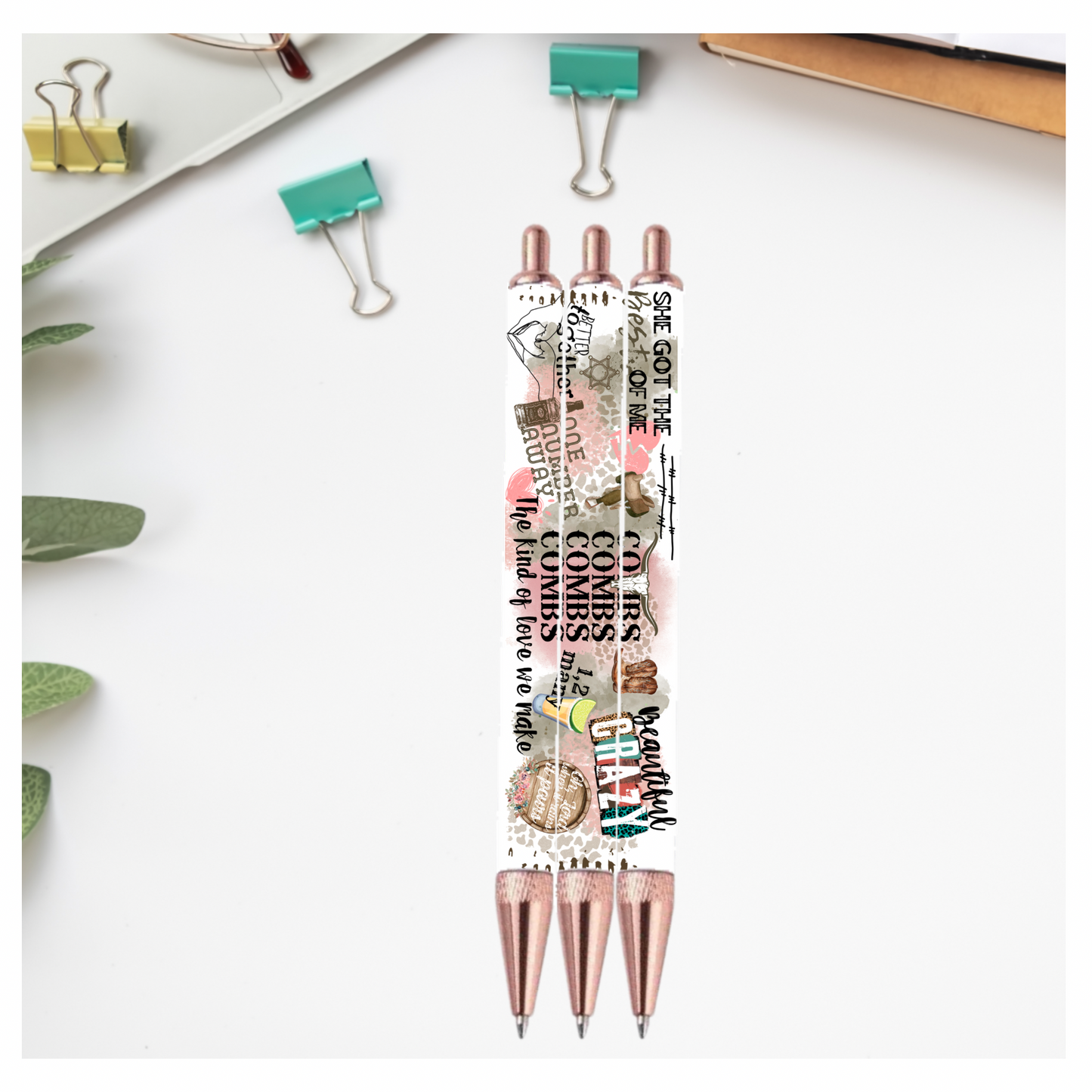 Beautiful crazy PEN Wrap Sublimation Print