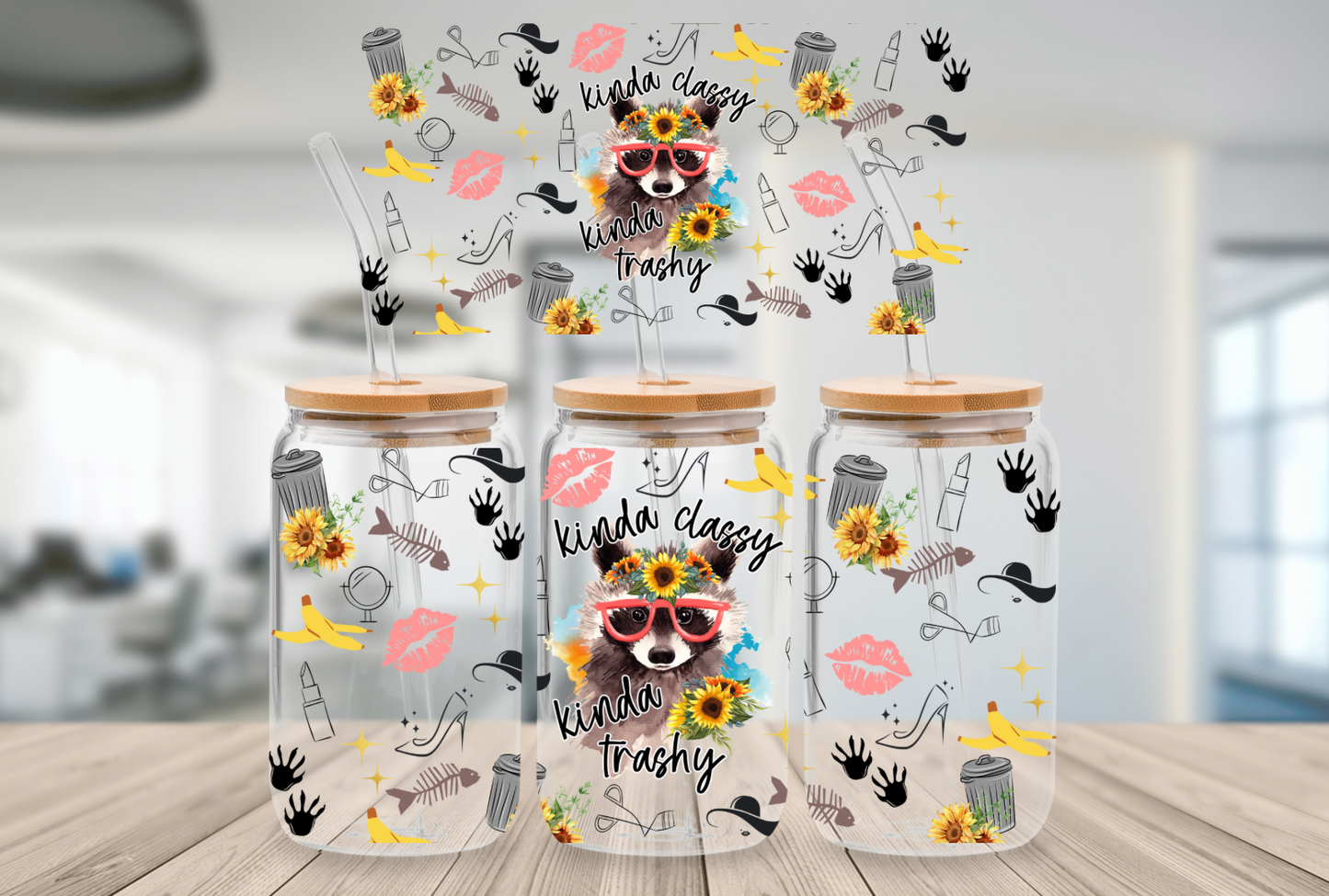 4. Kinda Classy UV DTF Cup Wrap 16oz