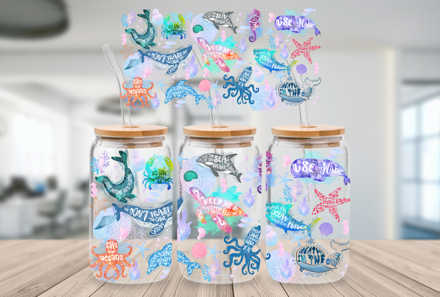 Save the Ocean 16oz Digital File