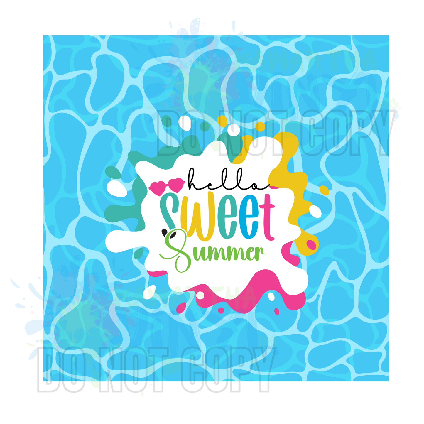 Hello Sweet Summer Wind Spinner Digital File