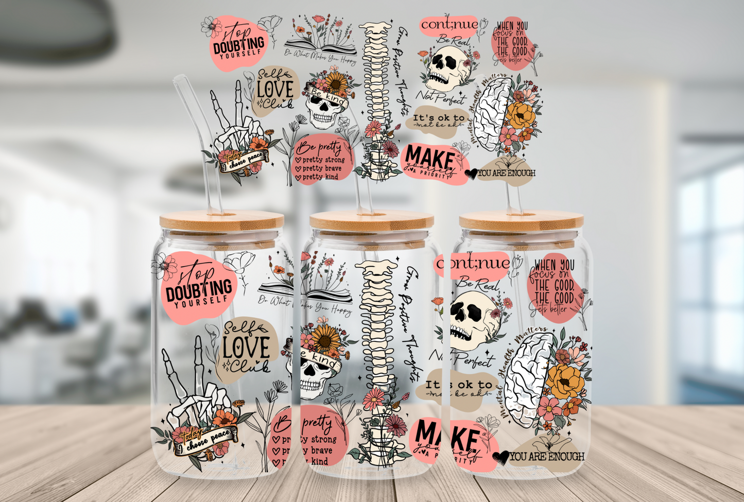Positive Skeleton 16oz Digital File