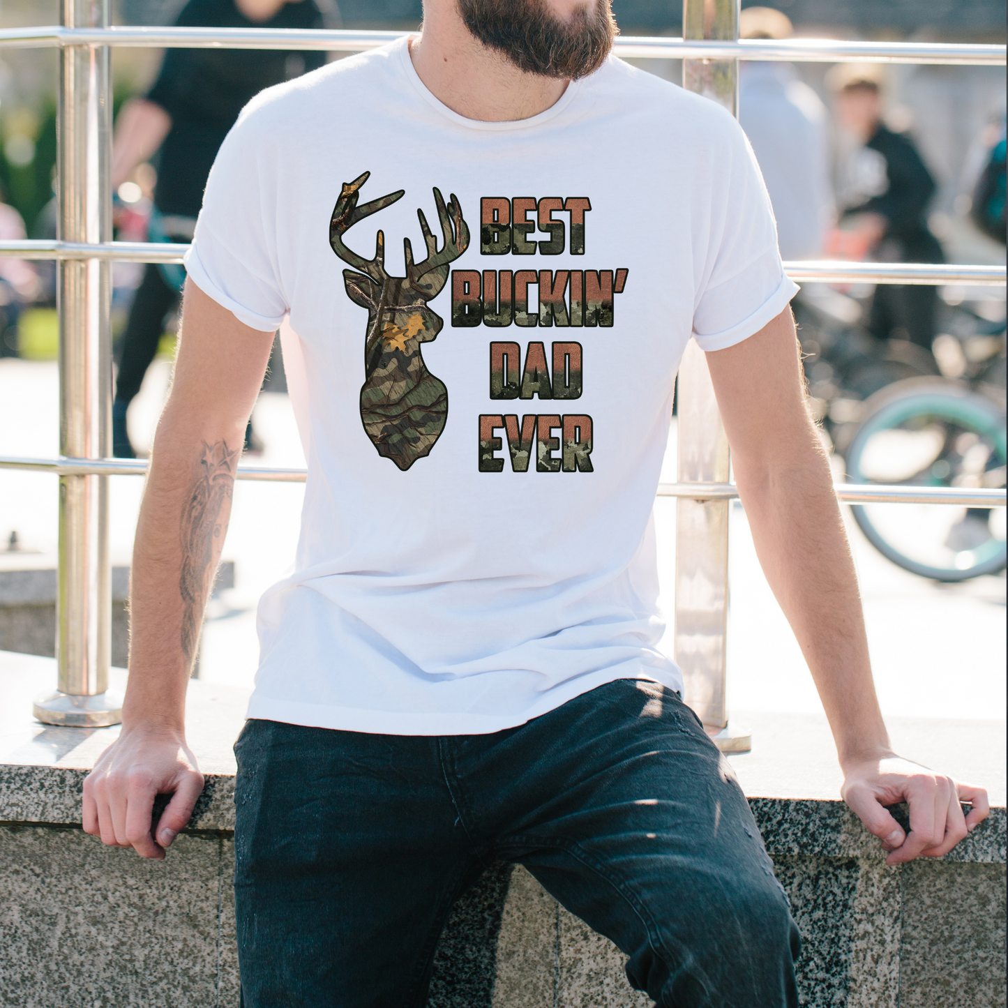 Best Buckin Camo Deer Sublimation Print