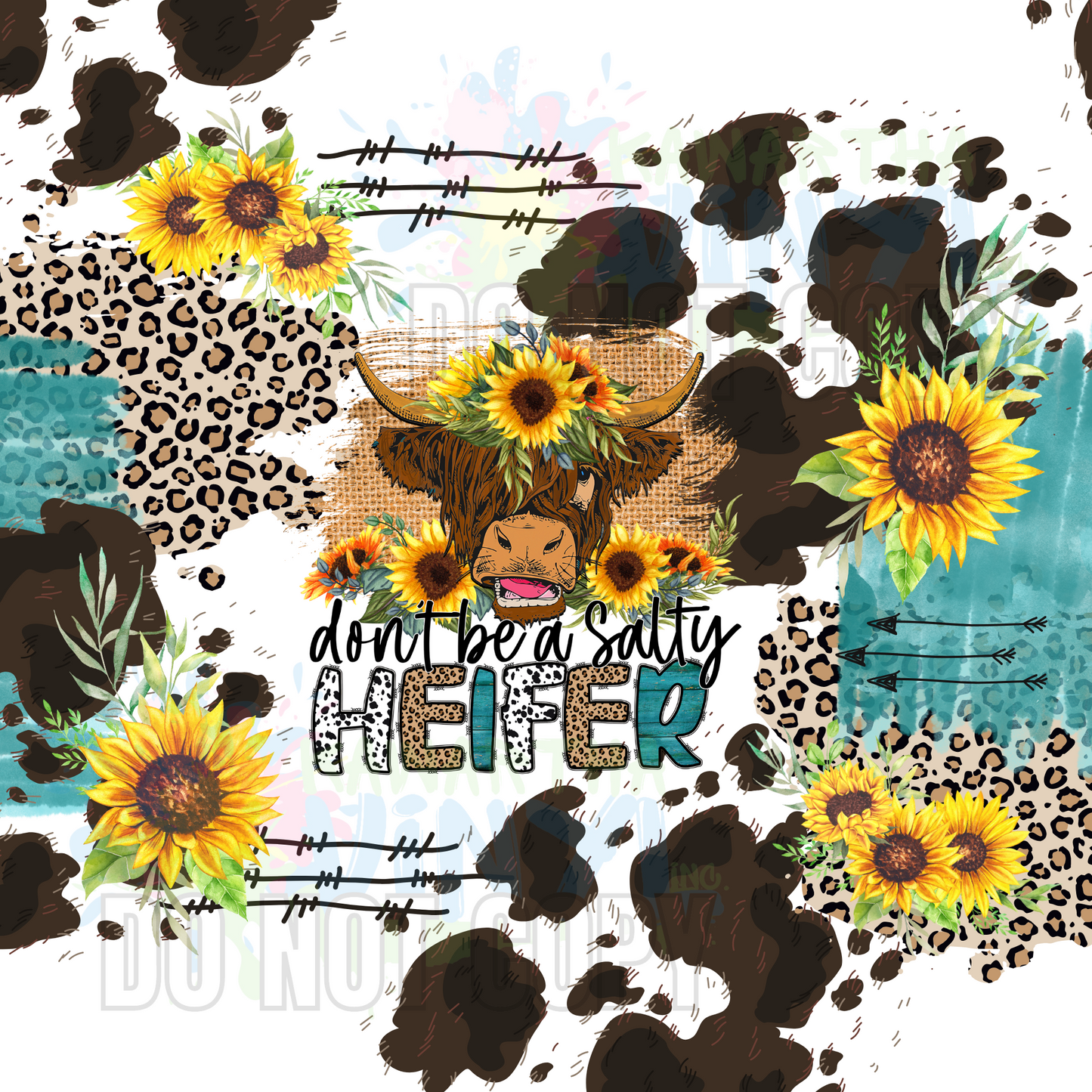 Salty Heifer Wind Spinner Digital File