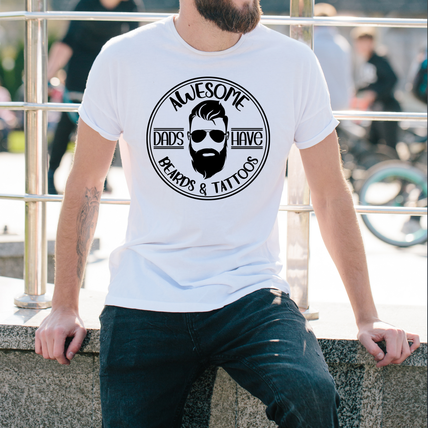 Beards tattoos Sublimation Print