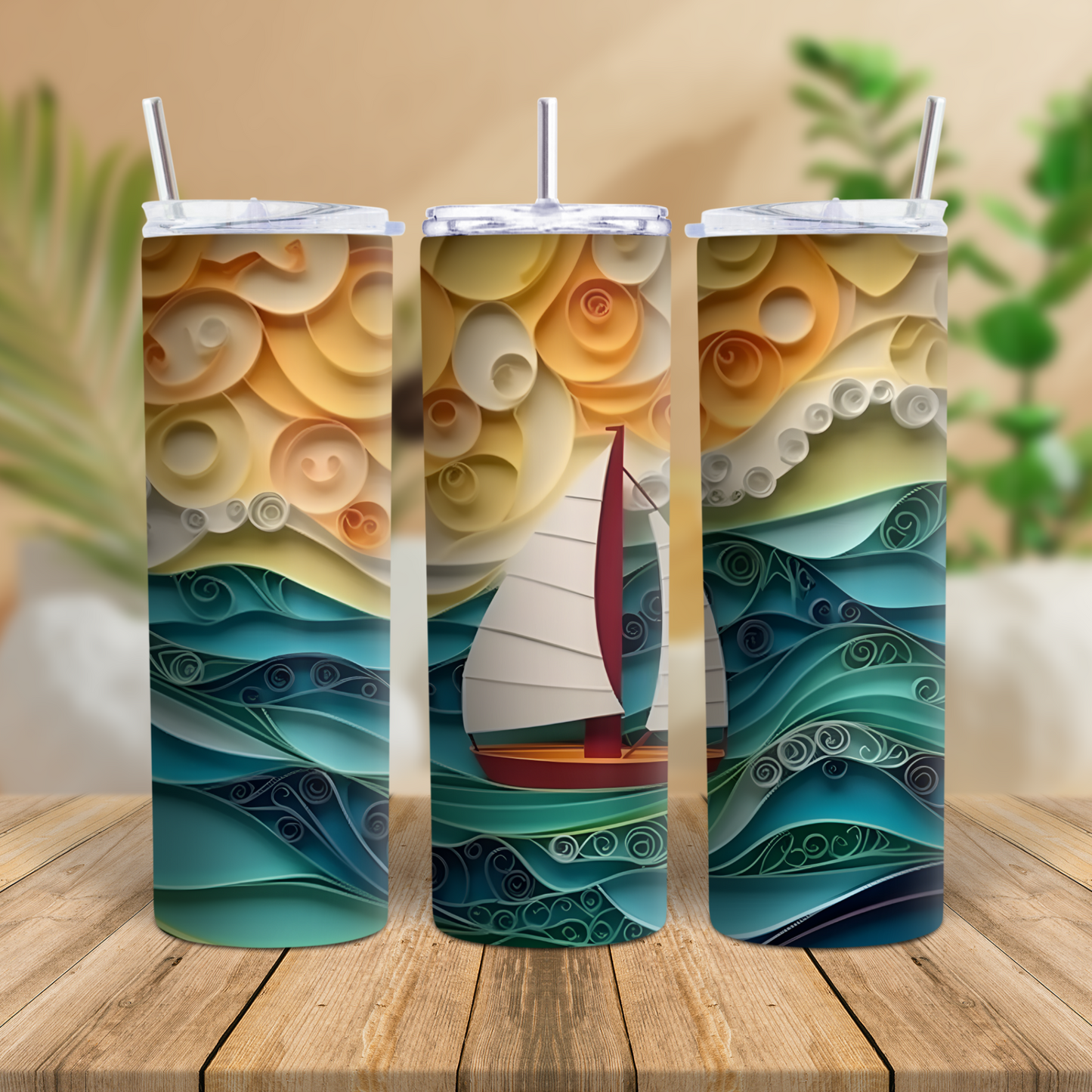 3D0062 Sublimation Tumbler Print
