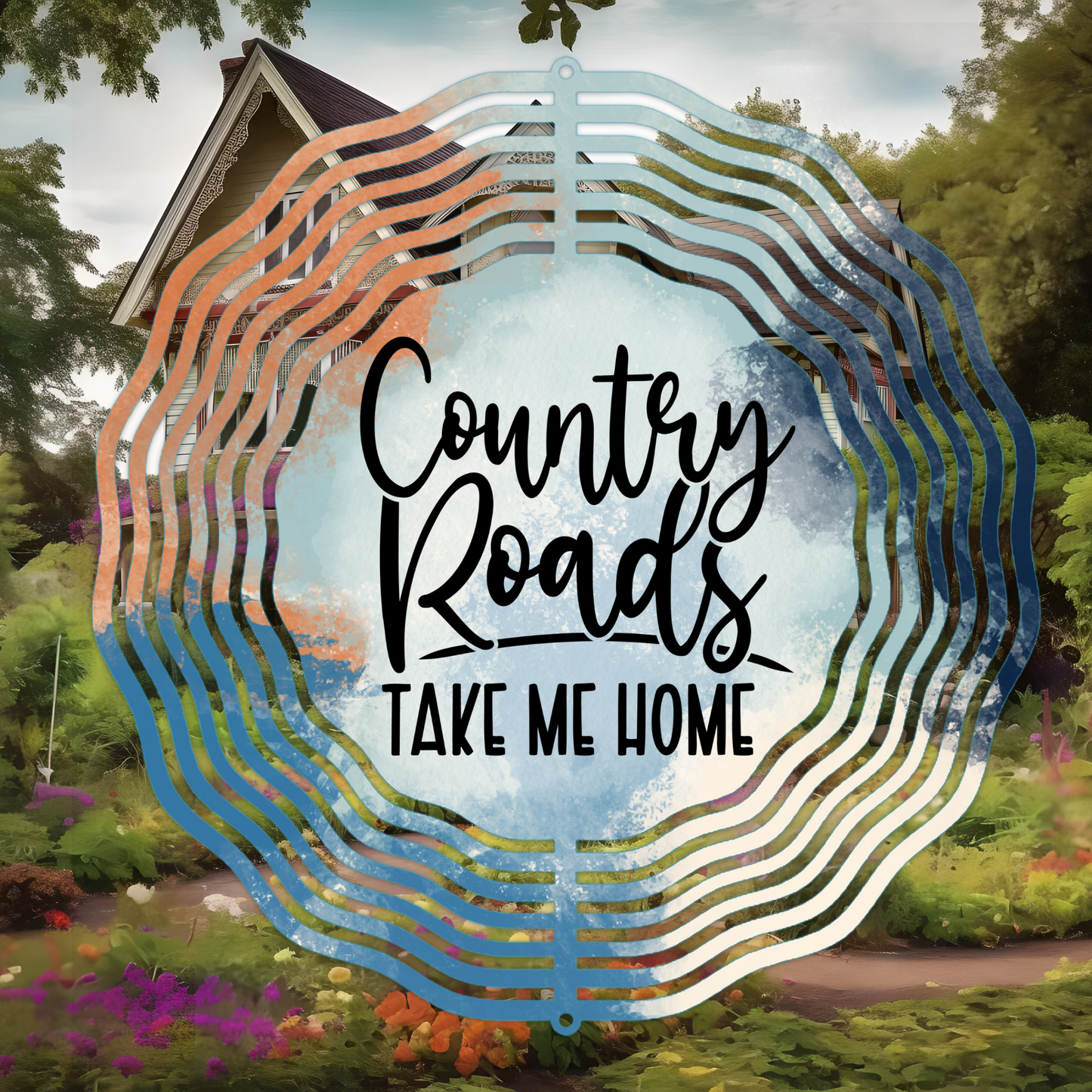 Country Roads Wind Spinner Digital File