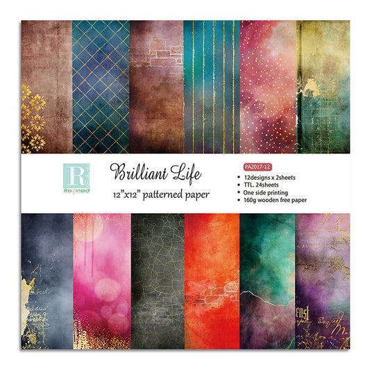12x12" Cardstock Paper Brilliant Life