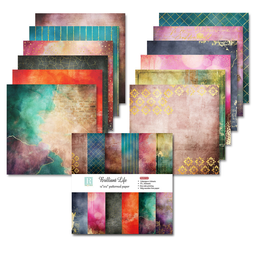 12x12" Cardstock Paper Brilliant Life