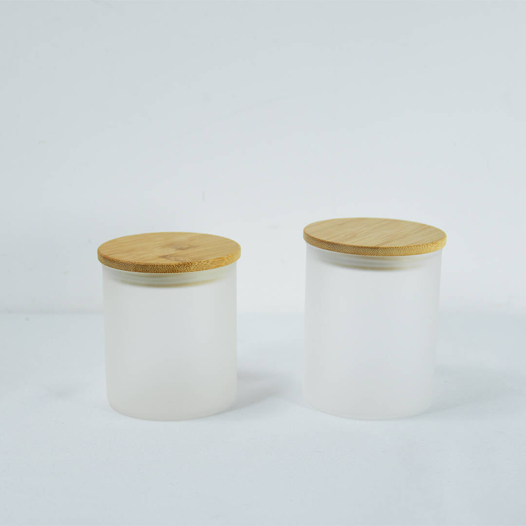 Sublimation 10oz Candle Jar W Bamboo Lid
