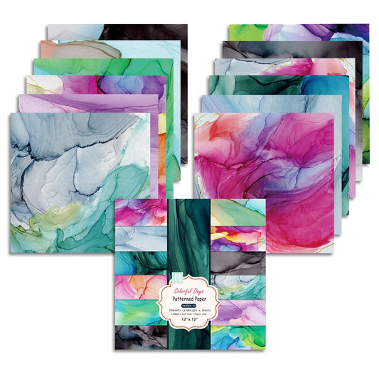 12x12" Cardstock Paper Colorful Days