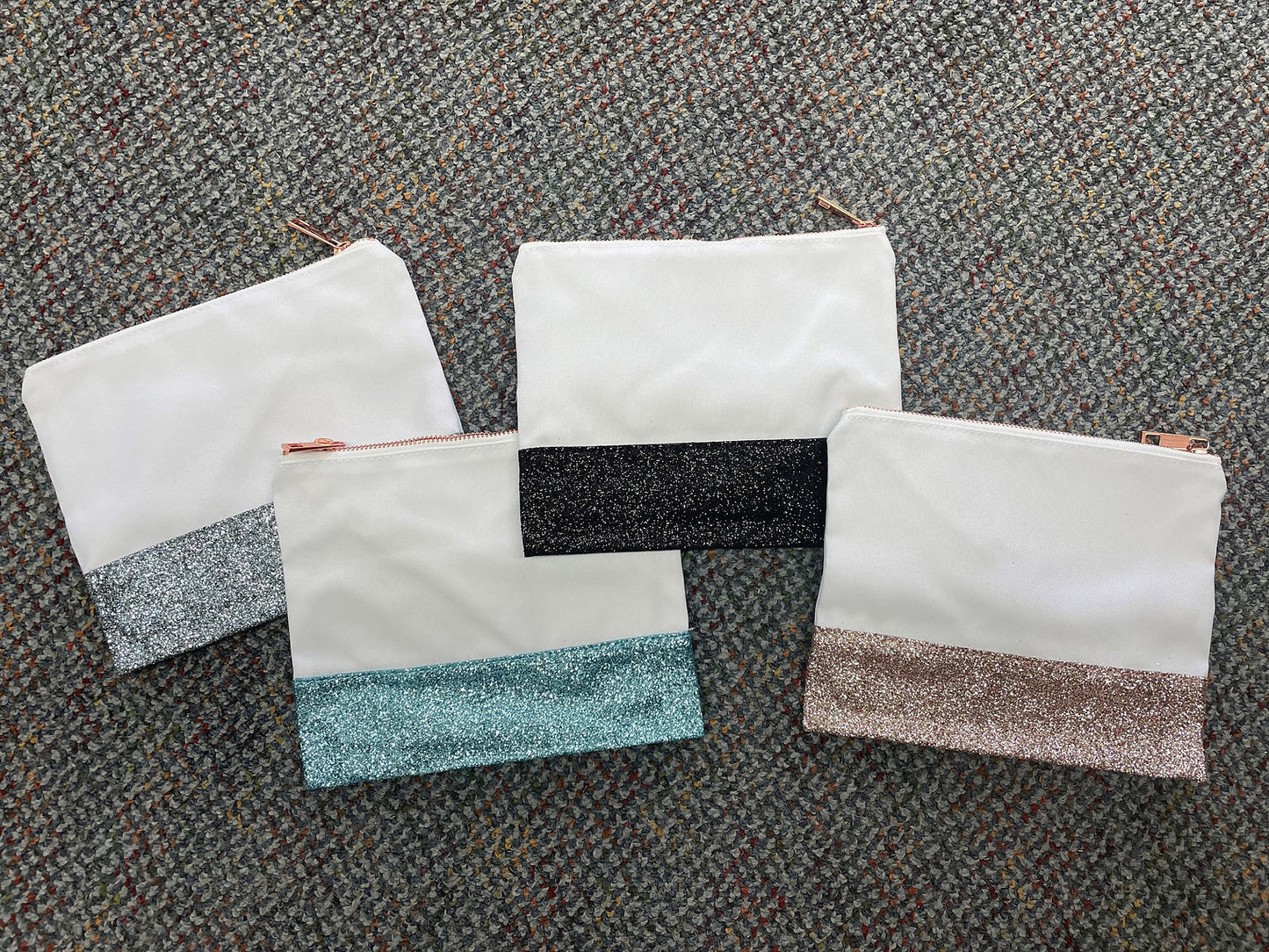 Sublimation Glitter Cosmetic Bag