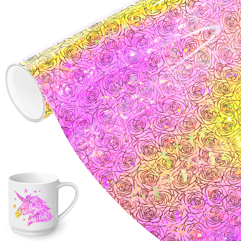 Semi Clear Opal Holographic Permanent Adhesive
