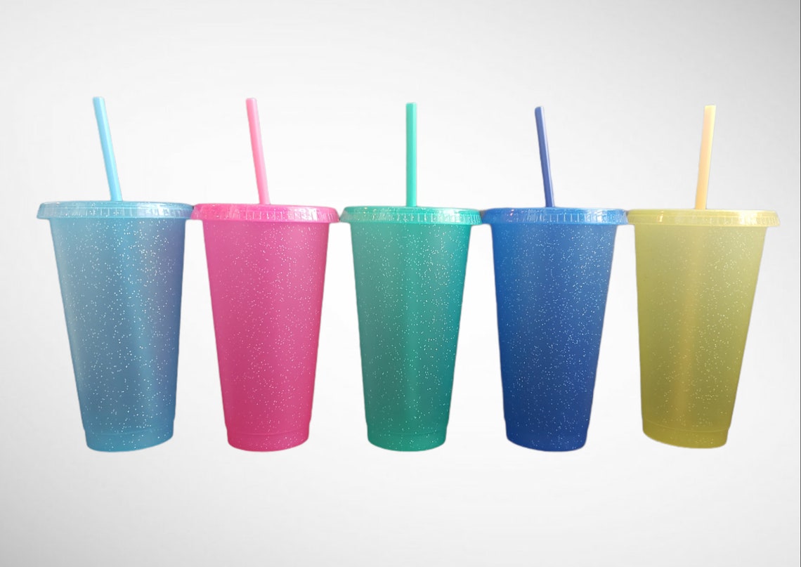 Glitter Cold Cups 24oz 5pk
