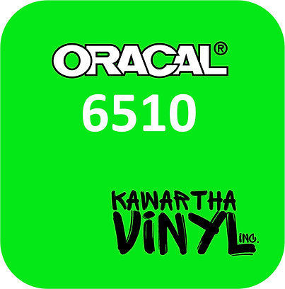 Fluorescent Green Oracal 6510 Permanent Vinyl