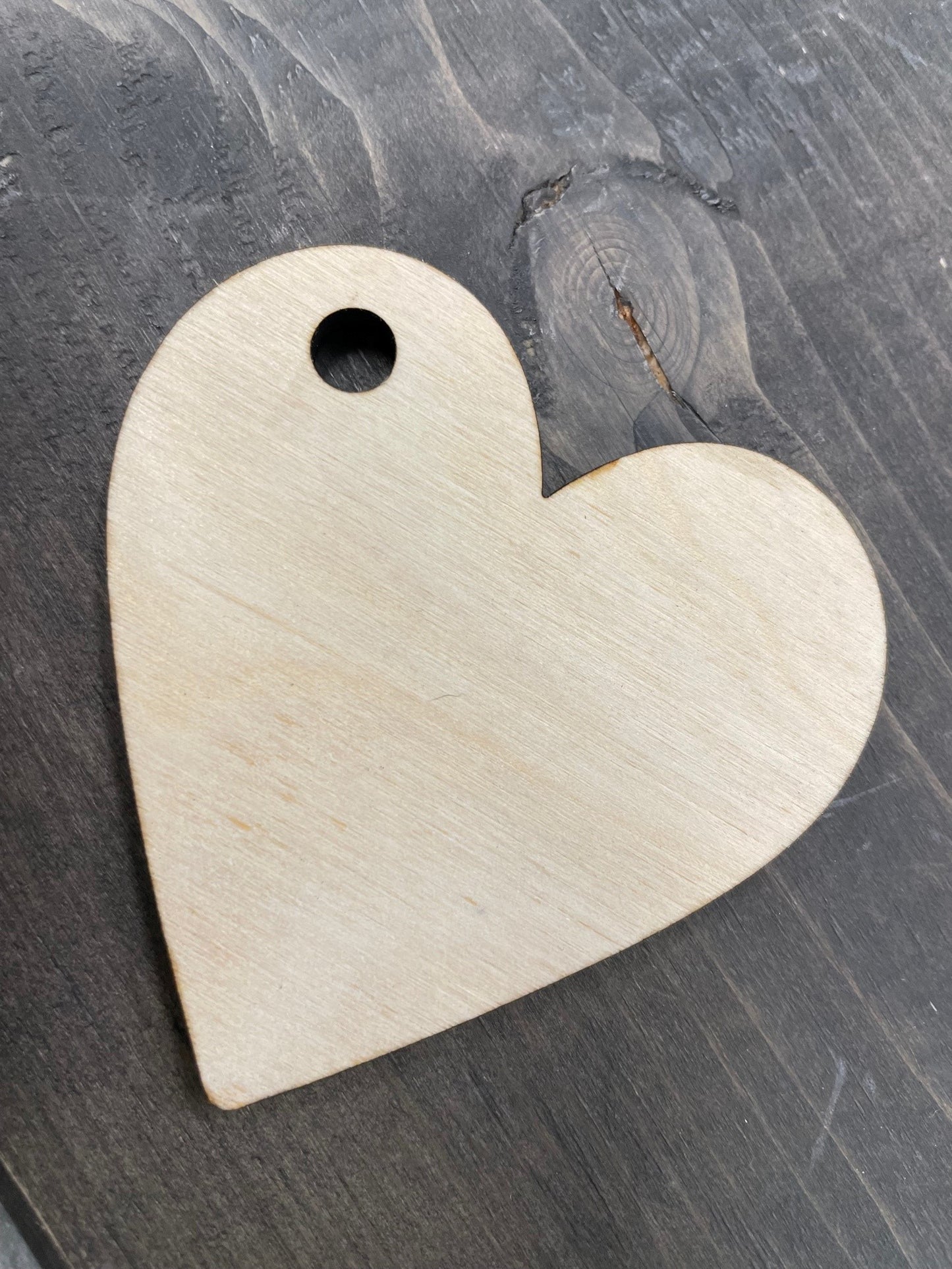 Wooden Heart Tag