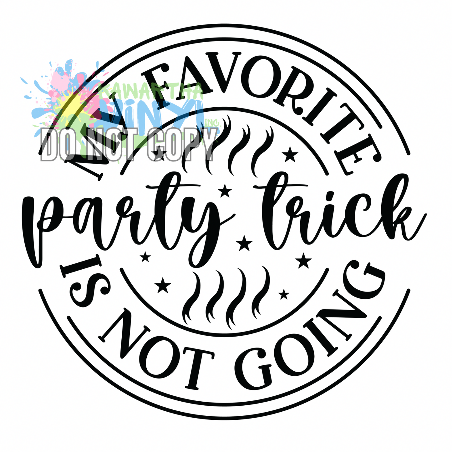 Party Trick Sublimation Print