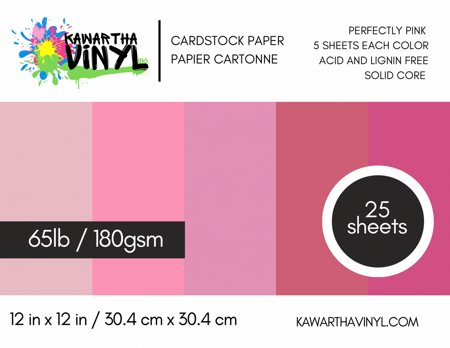 12inx12in Cardstock 65lb / 180gsm