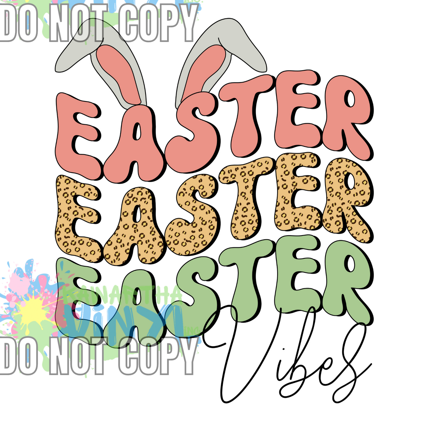 Easter Vibes Sublimation Print