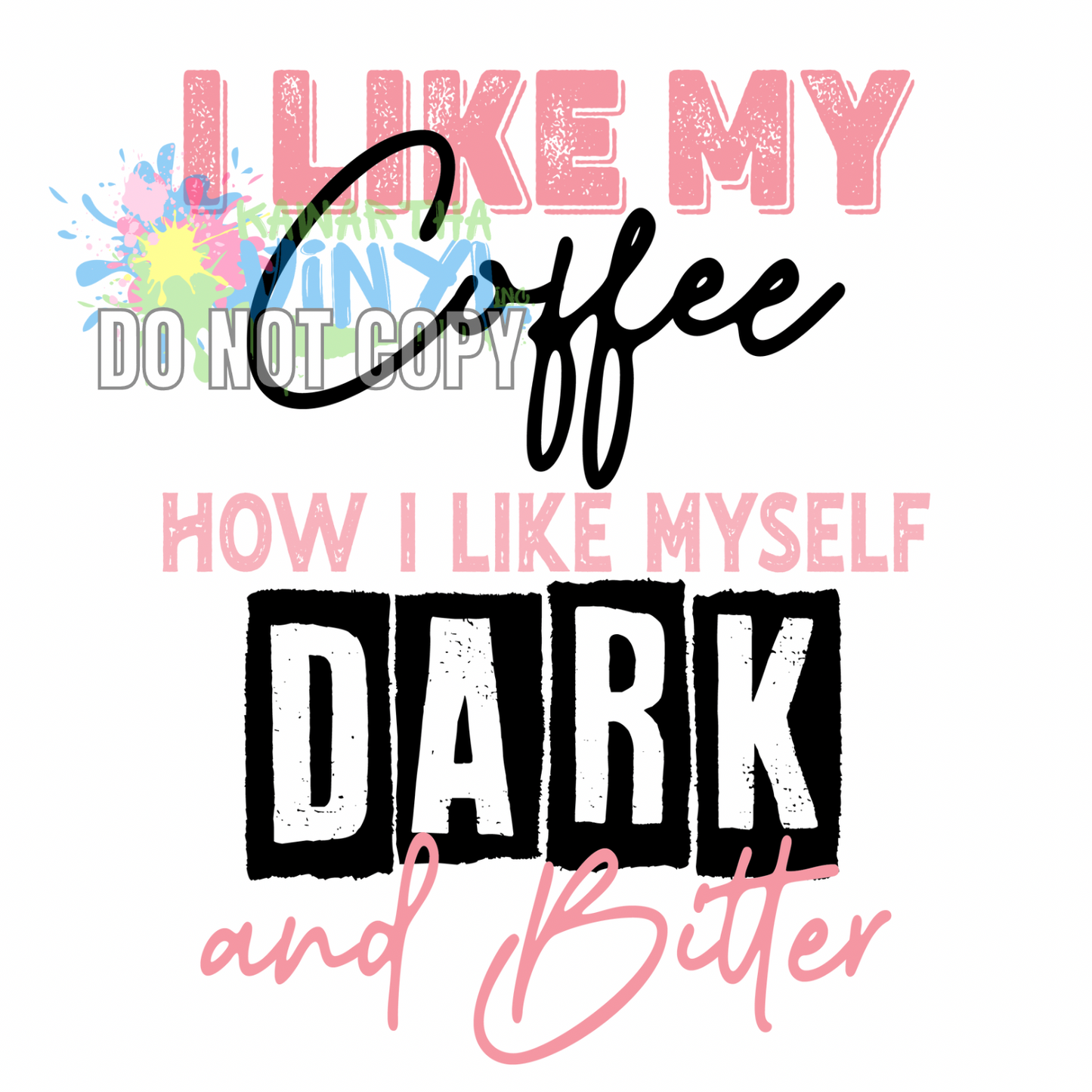 Dark and Bitter Pink Sublimation Print