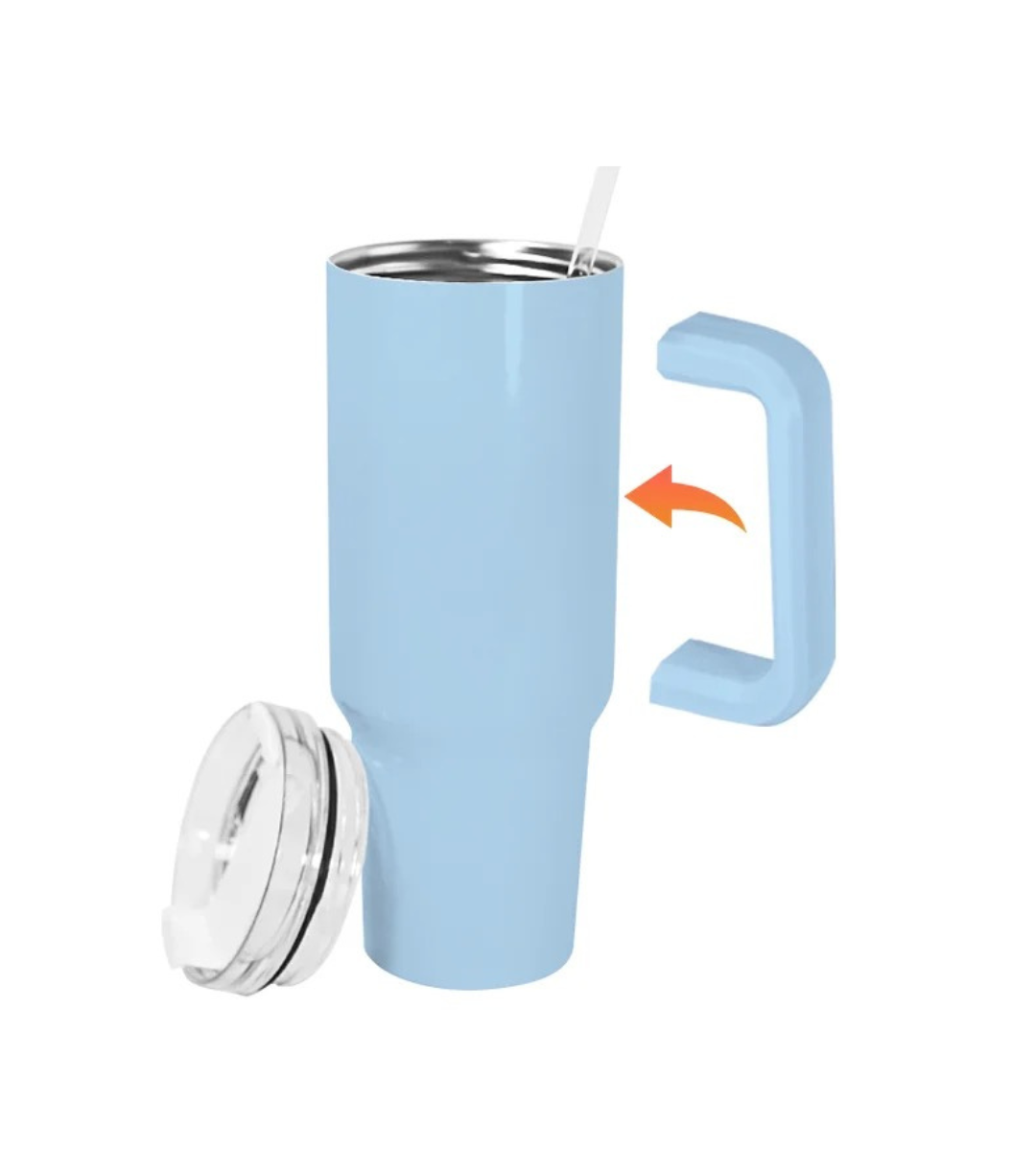 40oz Powder coated tumbler