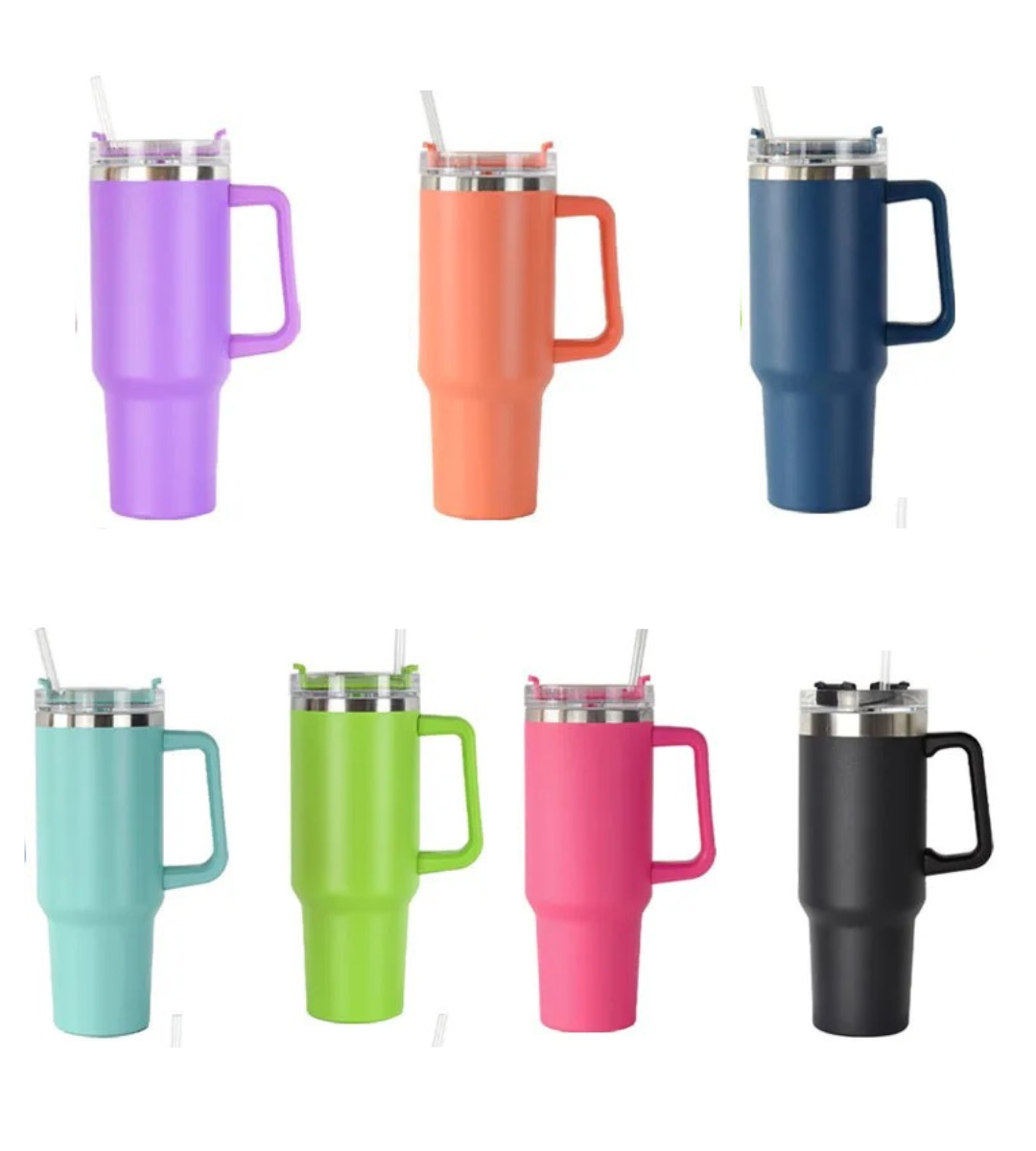 40oz Powder coated tumbler