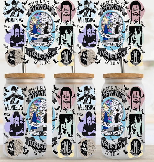 24. Wednesday UV DTF Cup Wrap