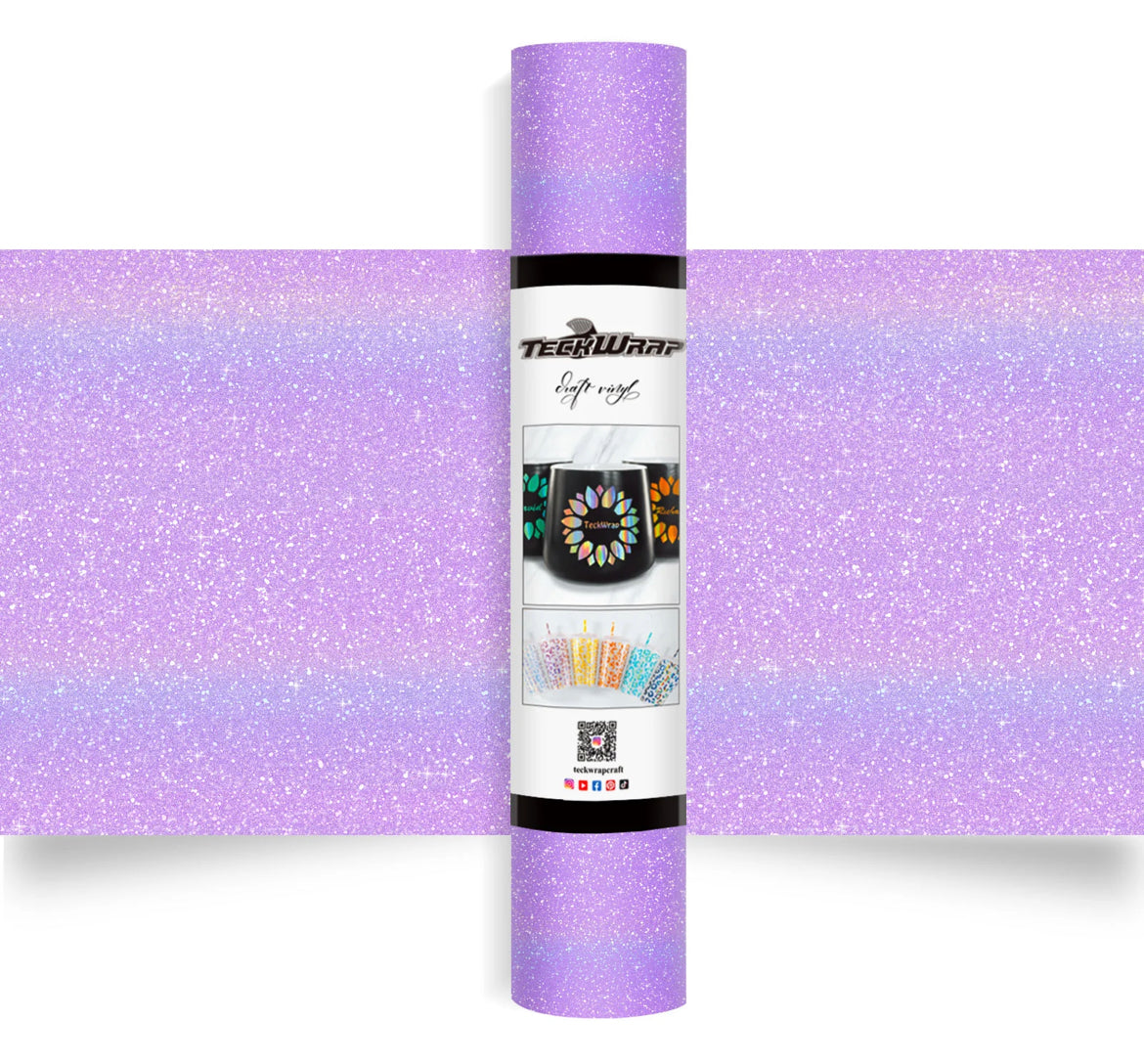 TeckWrap Colourful Glitter Adhesive Vinyl