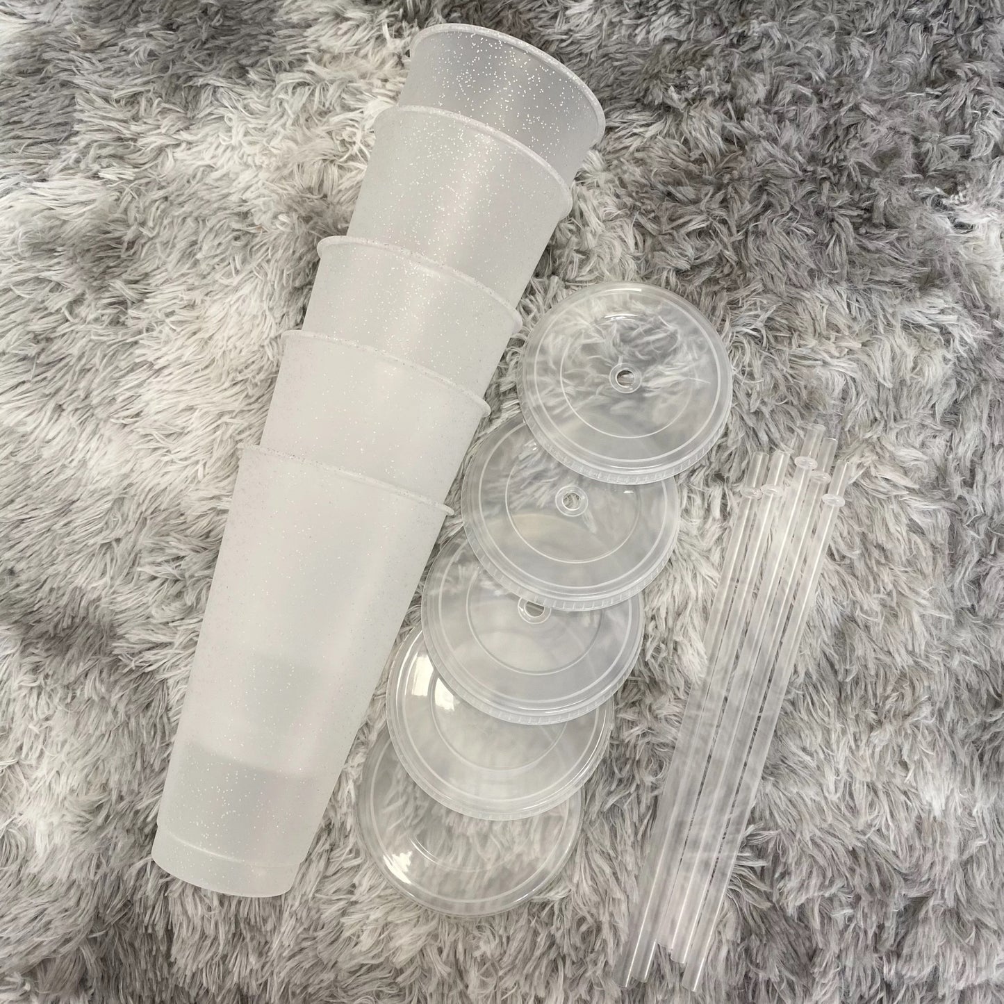 24oz Glitter Cup 5pk