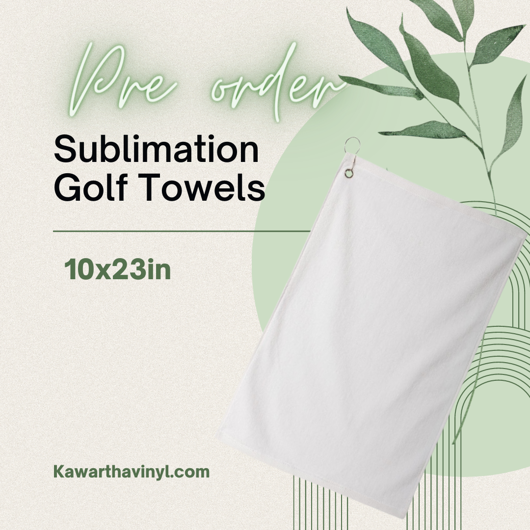 Sublimation Waffle Weave Golf Towel