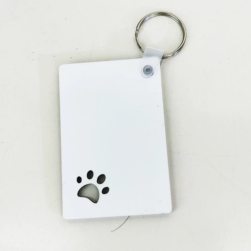 Mdf Pet Keychain