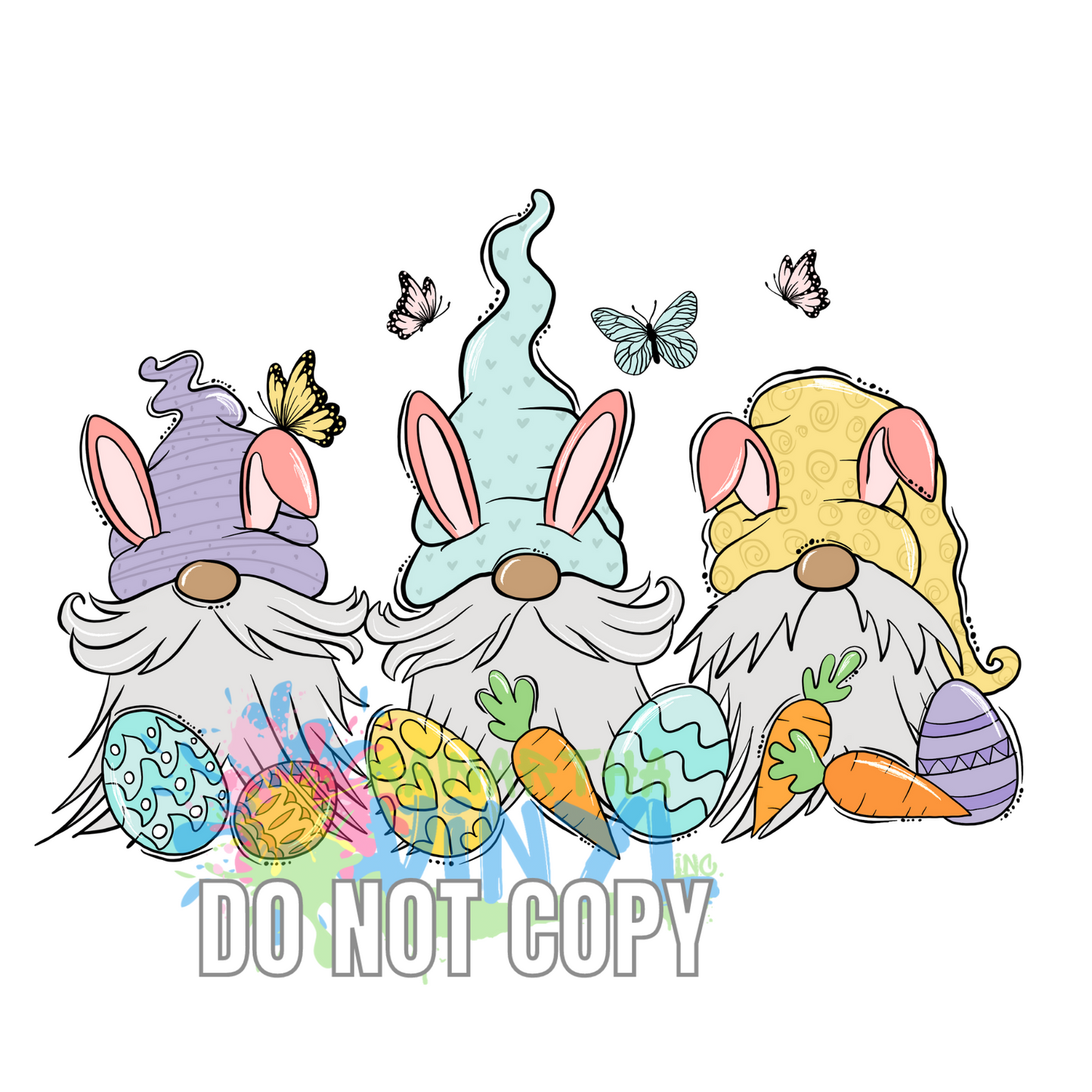 Gnomes and Eggs Sublimation Print