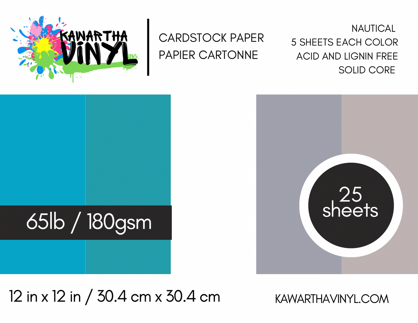 12inx12in Cardstock 65lb / 180gsm