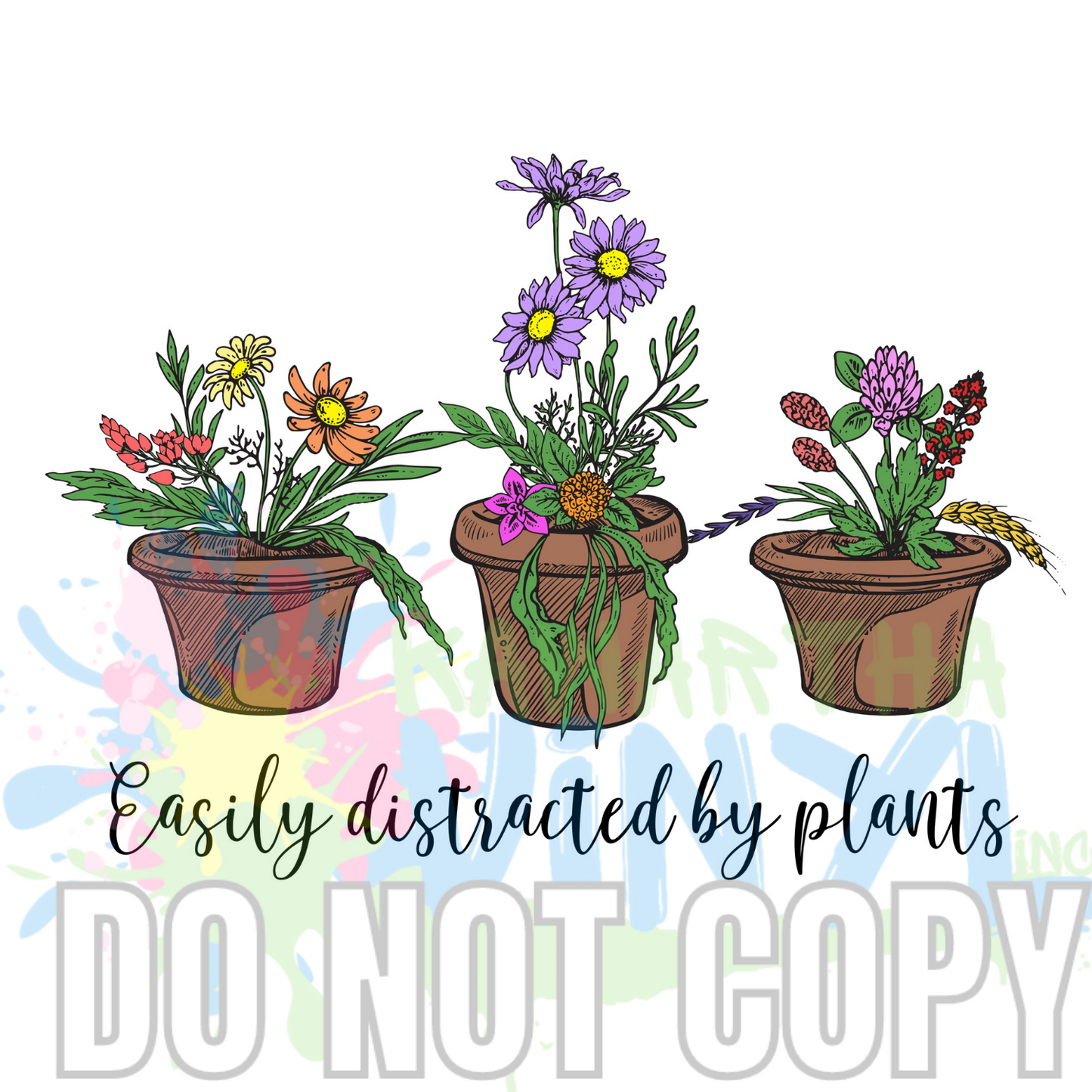 Distracted by plants (3) Sublimation Print