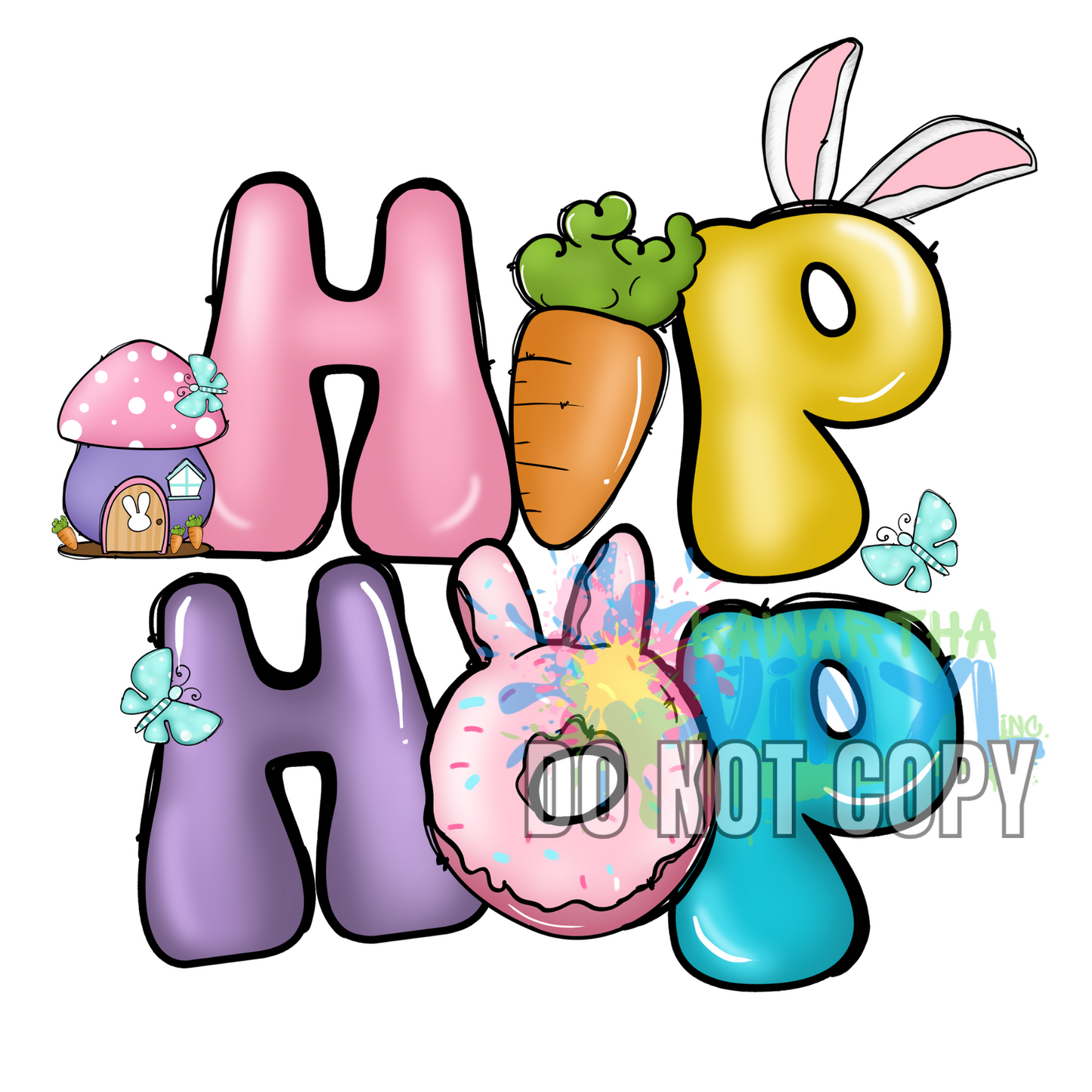 Hip Hop Donut Sublimation Print