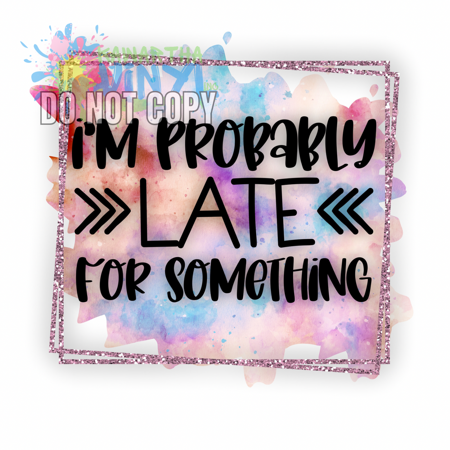 Probably Late Purple Sublimation Print