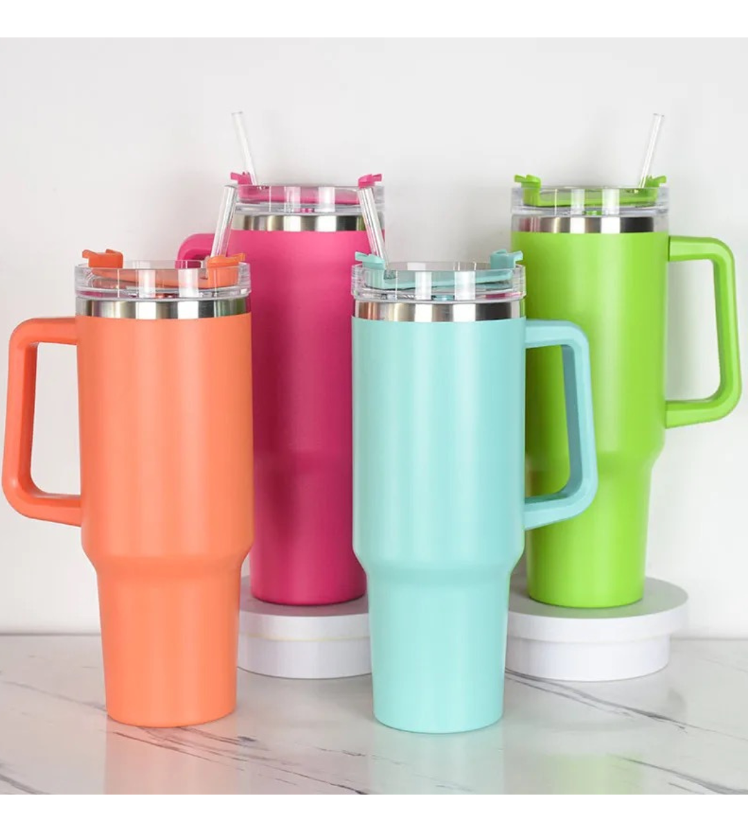 40oz Powder coated tumbler